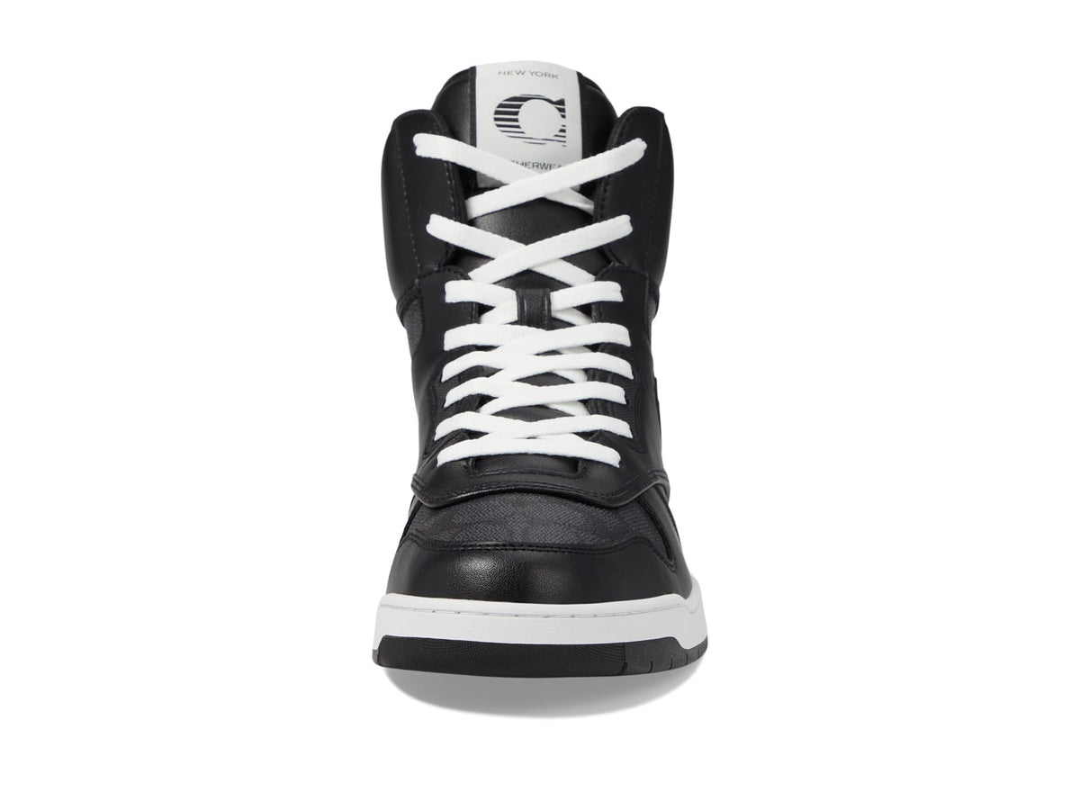 Coach C202 Signature High-Top Sneaker Grey 9.5 D (M)