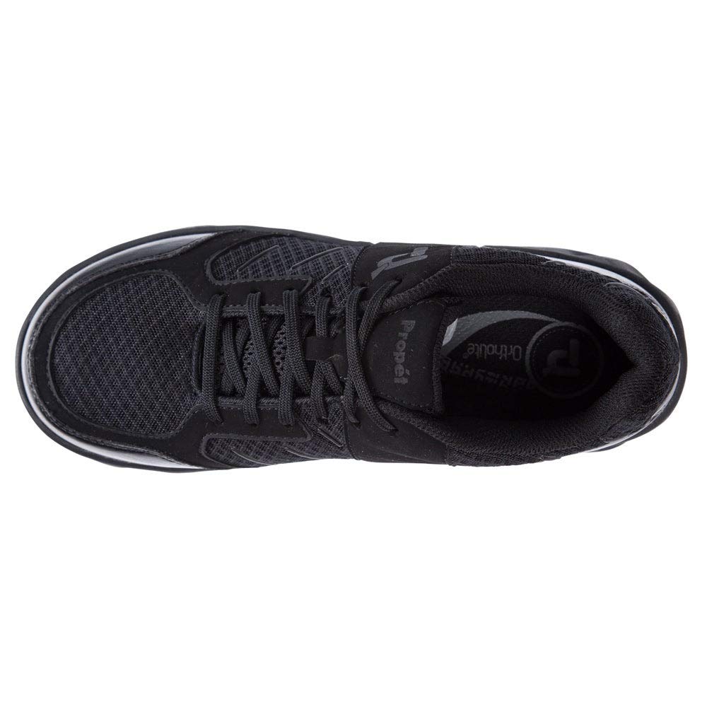 Propét Women's Matilda Sneaker, Black, 7.5 B US