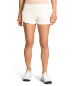 THE NORTH FACE Women's Half Dome Logo Fleece Short (Standard and Plus Size). Gardenia White. Small Regular