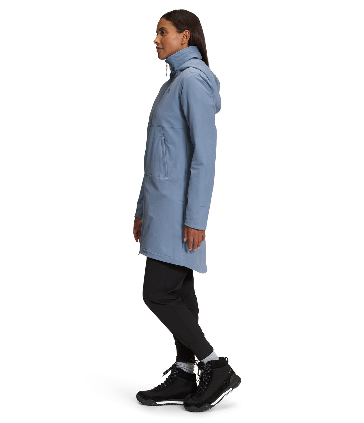 THE NORTH FACE Women's Shelbe Raschel Parka Length With Hood, Folk Blue, X-Small