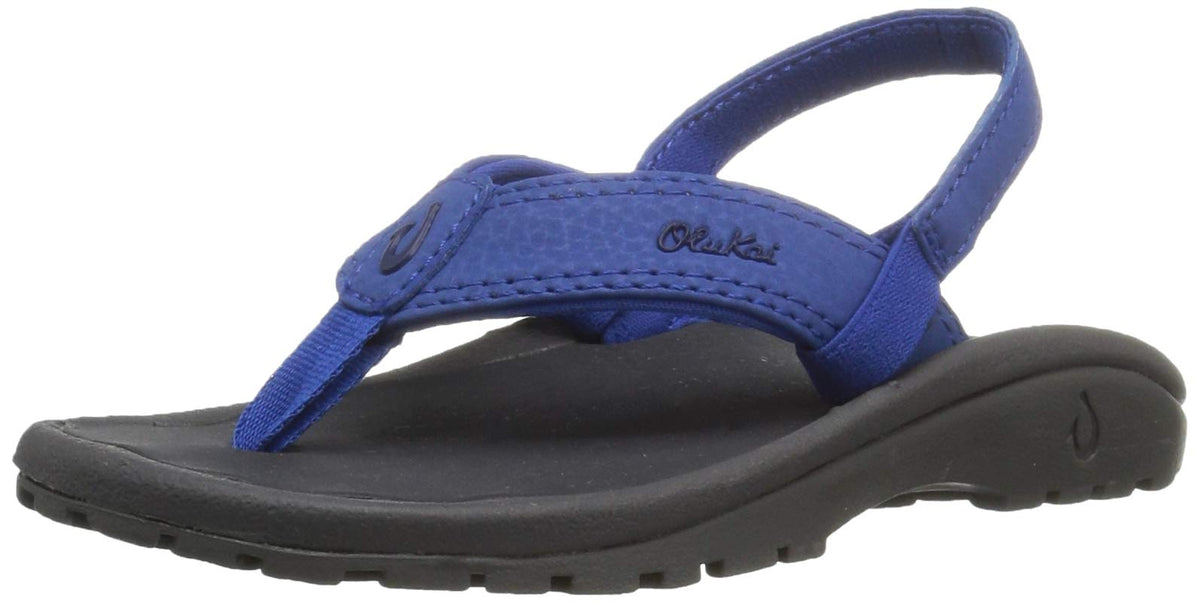 OLUKAI unisex-child Flip Flop 9-10 Toddler M US Blue,aqua
