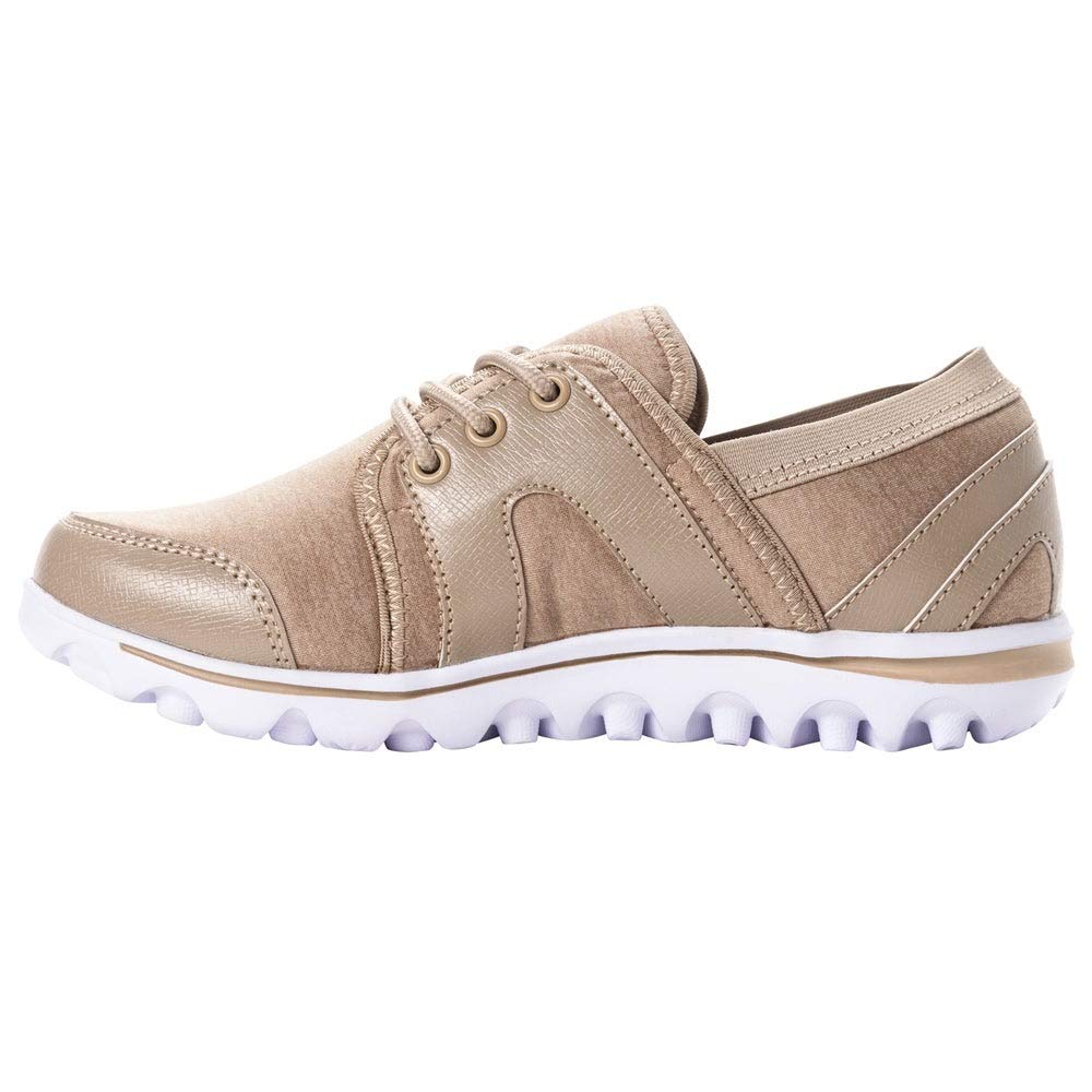Propét Women's Olanna Oxford, Beige, 9.5 Narrow US