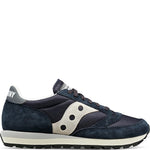 Saucony® Originals Jazz 81 Shoes for Men and Women – Wolverine Suede Upper – Cushioned Sockliner Navy/Gray Men's 11, Women's 12.5 Medium