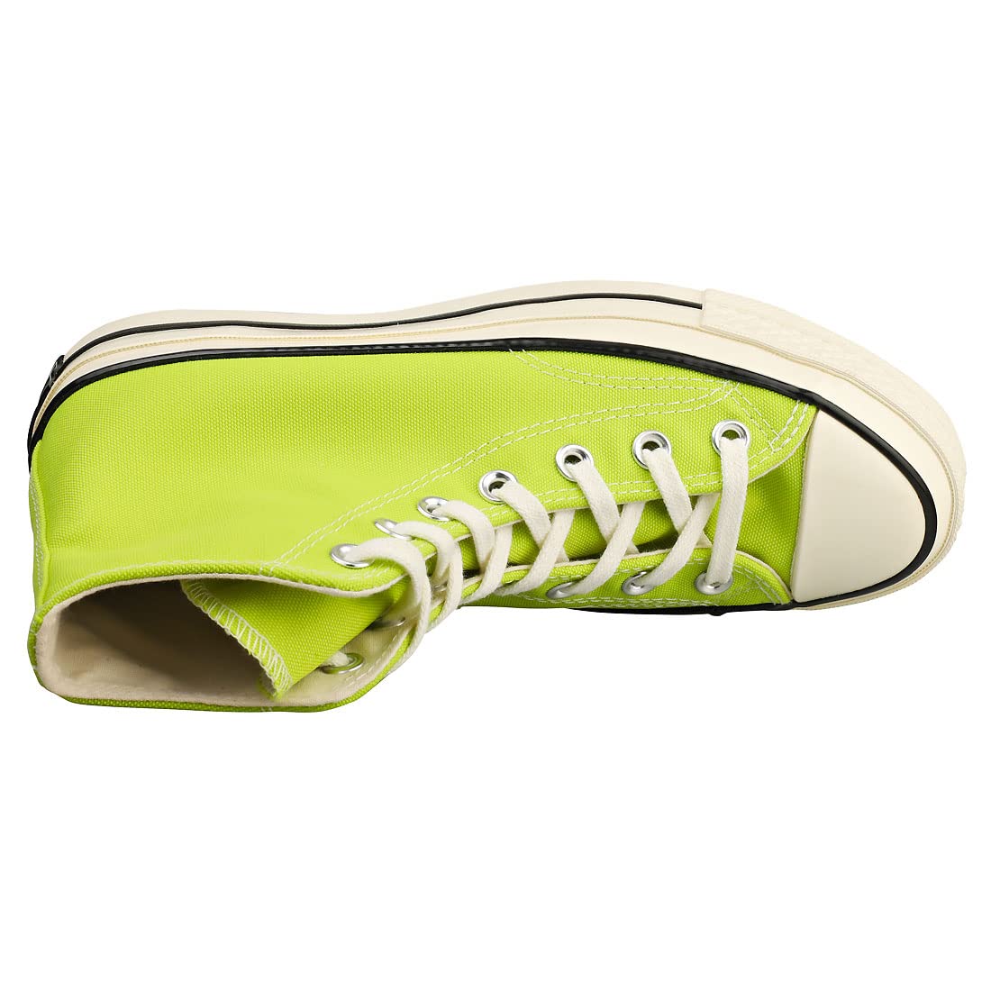 Converse Unisex Chuck Taylor 70 High Top Sneakers (Lime Twist/Egret/Black, 5)