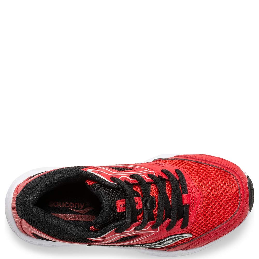 Saucony Unisex-Kid's Cohesion 12 LTT Sneaker, red/Black, 115 Medium US Little Kid