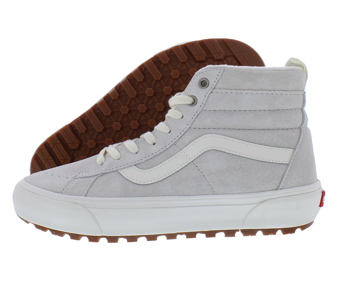 Vans Men's SK8-HI MTE Sneakers, Marshmallow/Marshmallow, Off White, Grey, 5 Medium US