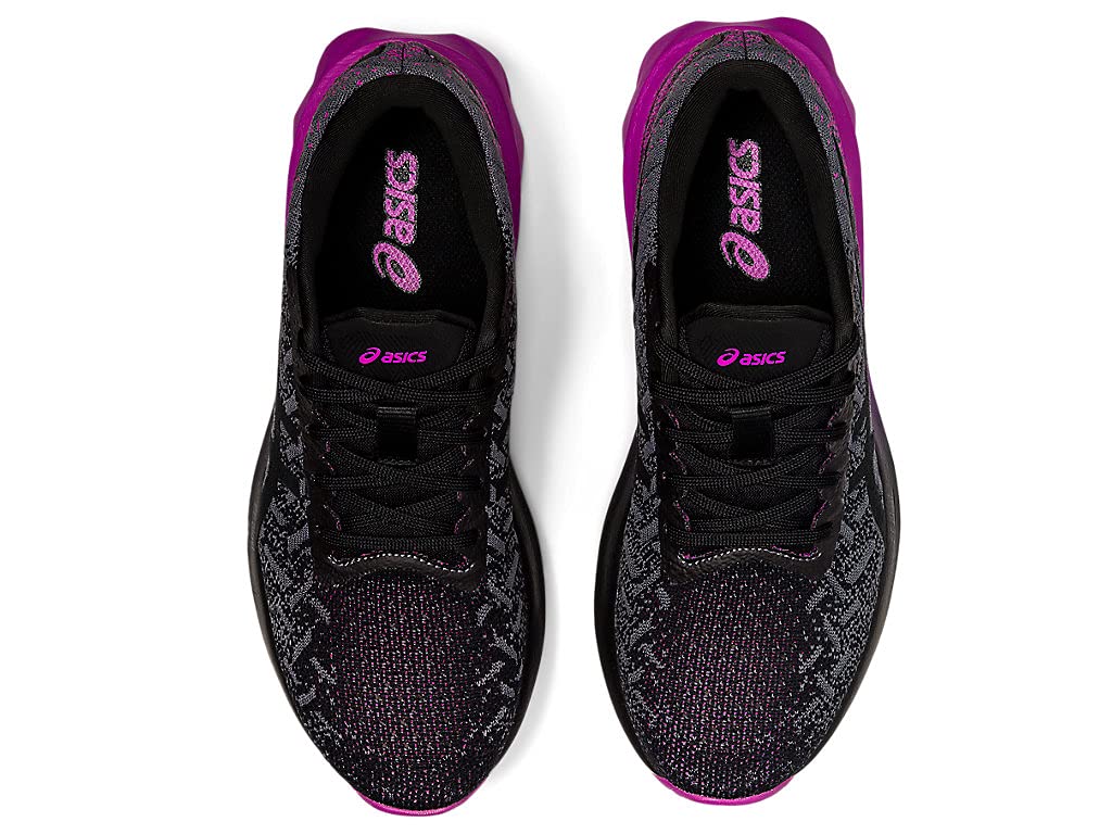 ASICS Women's Dynablast Running Shoes, 11, Black/Digital Grape