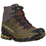 La Sportiva Mens Ultra Raptor II Mid Leather GTX Wide Hiking Boots, Ivy/Tango, 12