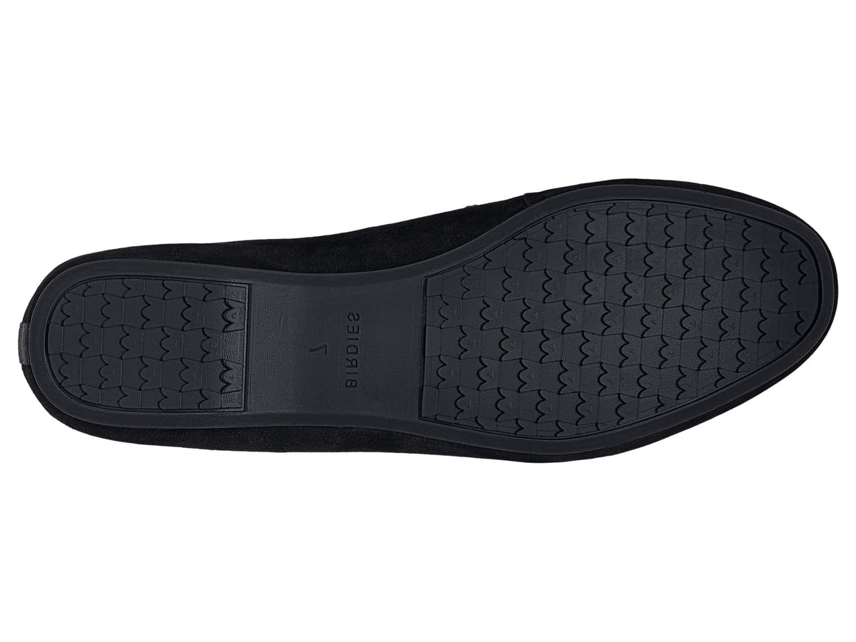 Birdies Women's Vesper Flat Mary Jane, Black Suede, 11