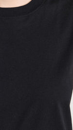 FRAME Women's Muscle Crew Tank, Black, XXS