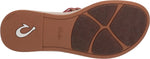 OluKai Kahiko - Women's Comfort Leather Sandal Burndt Red/tan - 7