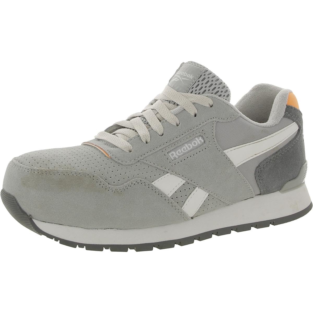 Reebok Women's Rb981 Harman Composite Toe Classic Work Sneaker Blue Safety 10.5 Grey/Orange