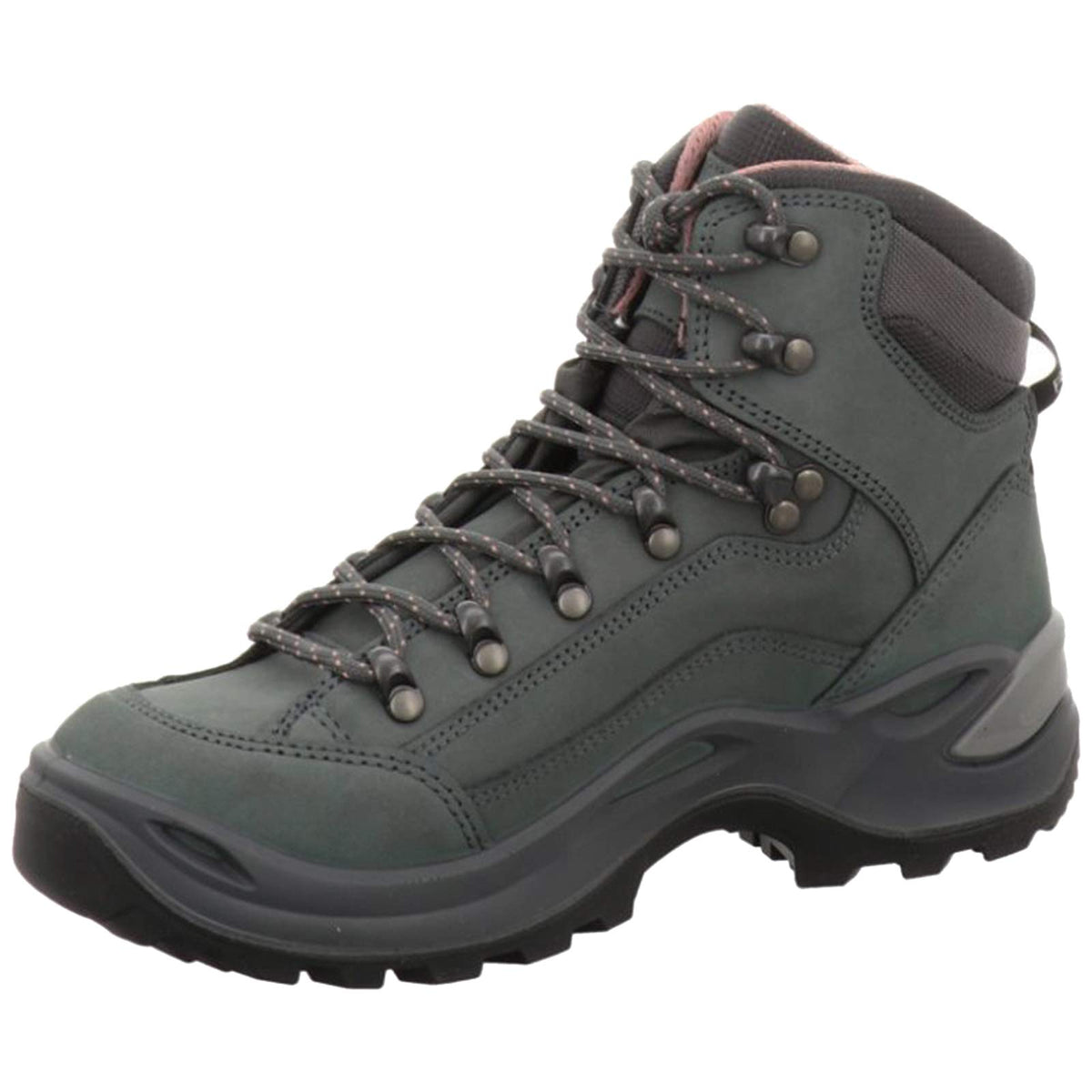 Lowa Womens Renegade GTX Mid Ws Nubuck Graphite Rose Boots 8 US