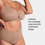 SPANX Low Profile Wireless Minimizer Cafe Au Lait 38DDD
