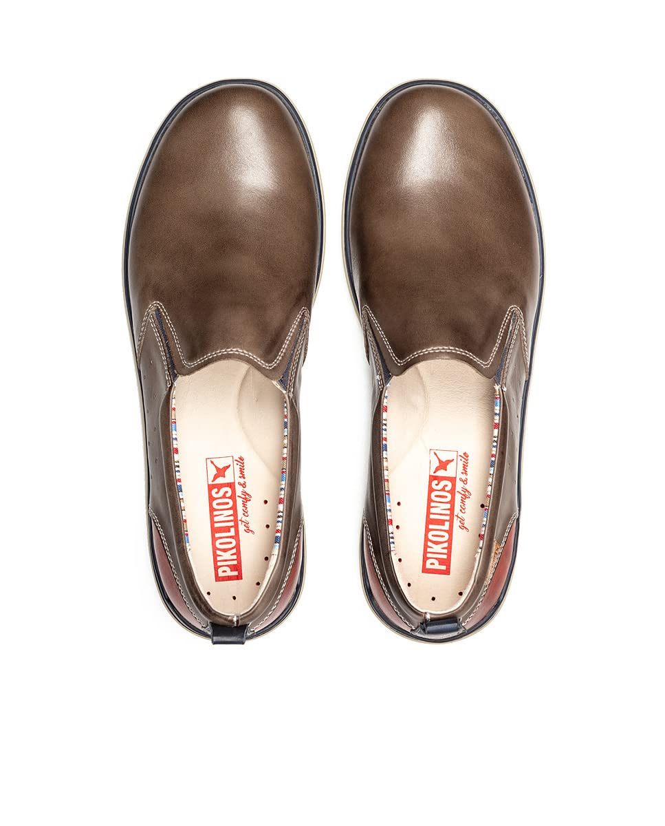 PIKOLINOS Loafers Leather Tabernas for Man Dark Grey