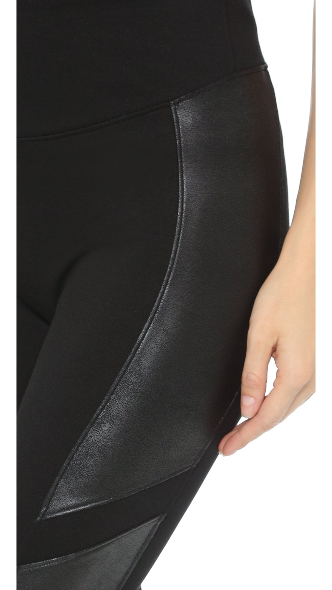 SPANX Women's Moto Leggings, Very Black, Medium