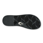 OLUKAI Tiare Women's Slide Sandals, Premium Leather & Stylish Design, All-Day Comfort & Support, Black/Black, 9