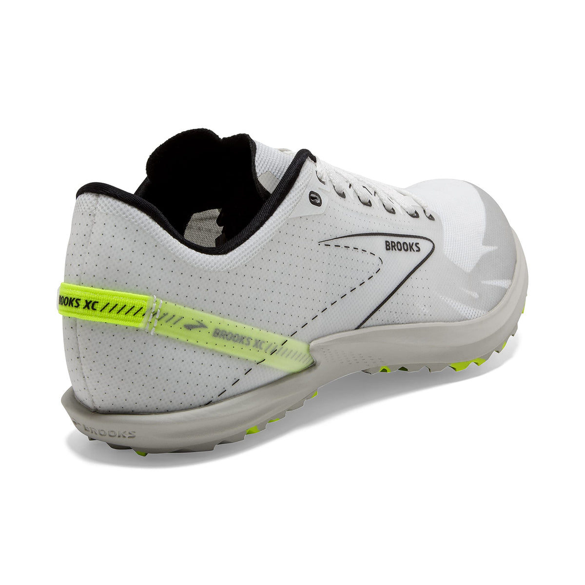 Brooks Draft XC Spikeless Supportive Cross-Country Running Shoe - White/Black/Nightlife - 11.5 Medium