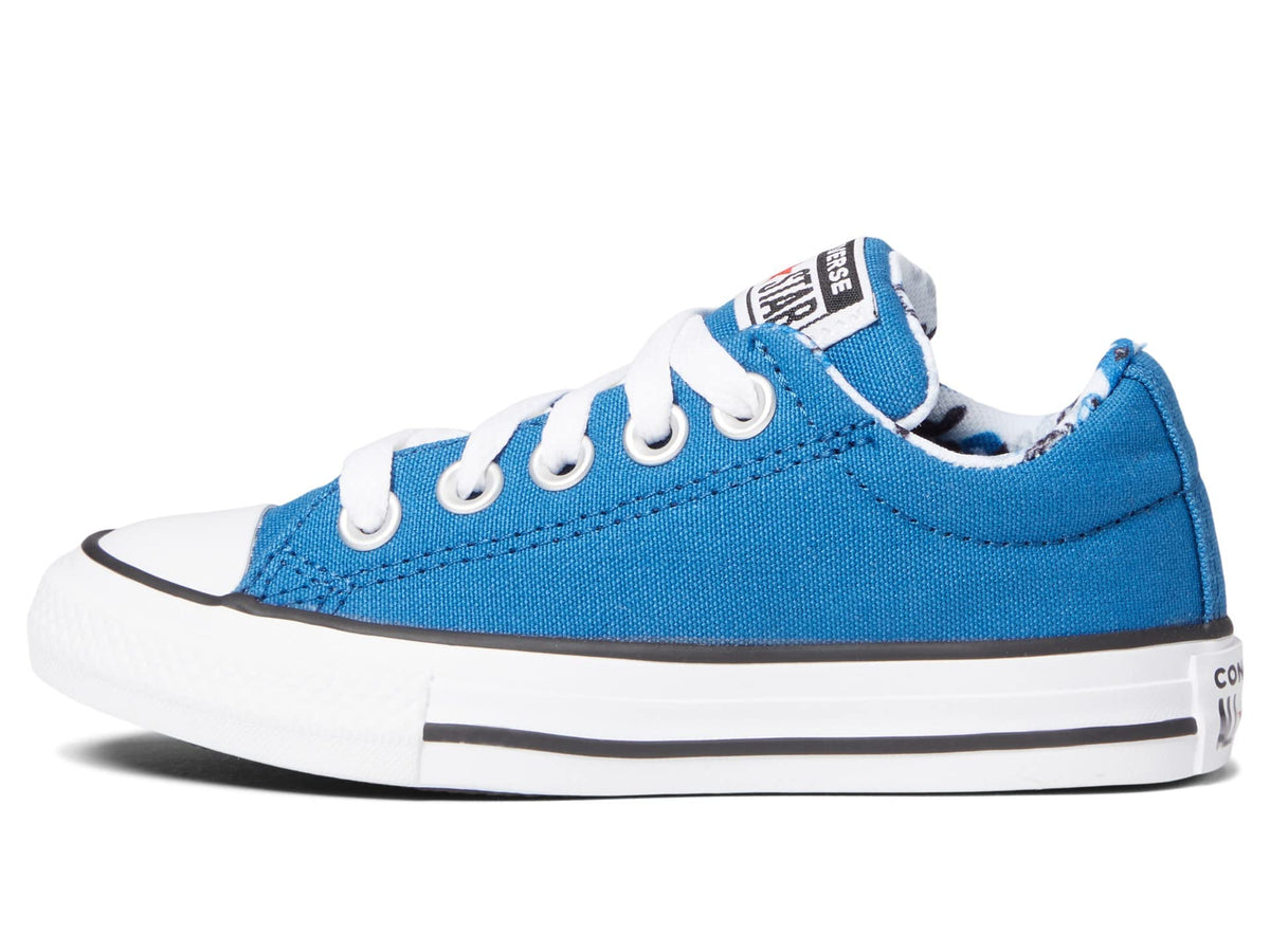 Converse Boy's Chuck Taylor® All Star® Street Pirate Print Slip (Little Kid/Big Kid) Dark Marina Blue/White/Black 5 Big Kid M