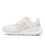 New Balance Women's Fresh Foam X 860 V13, White/Light Aluminum/Light Gold Metallic, 10.5 X-Wide