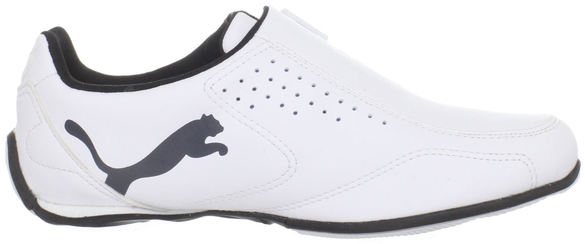 PUMA Men's Sneaker Casual Shoes 11 Women/9.5 Men White/Dark Shadow/Black