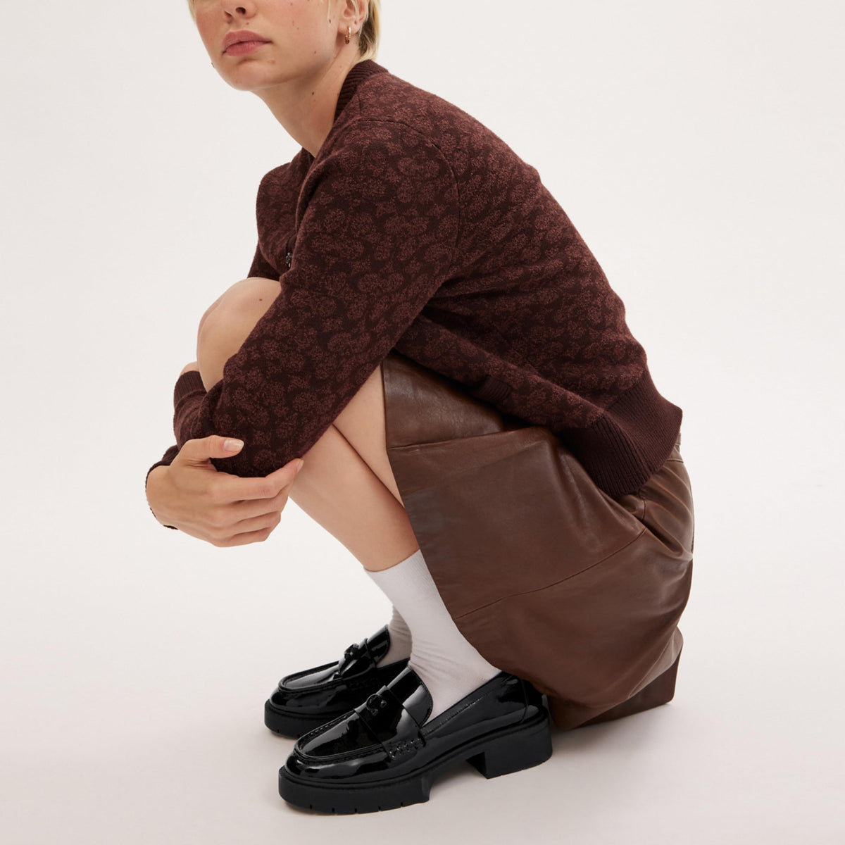 Levi's Women's Leah Patent Leather Loafer Black Patent 7