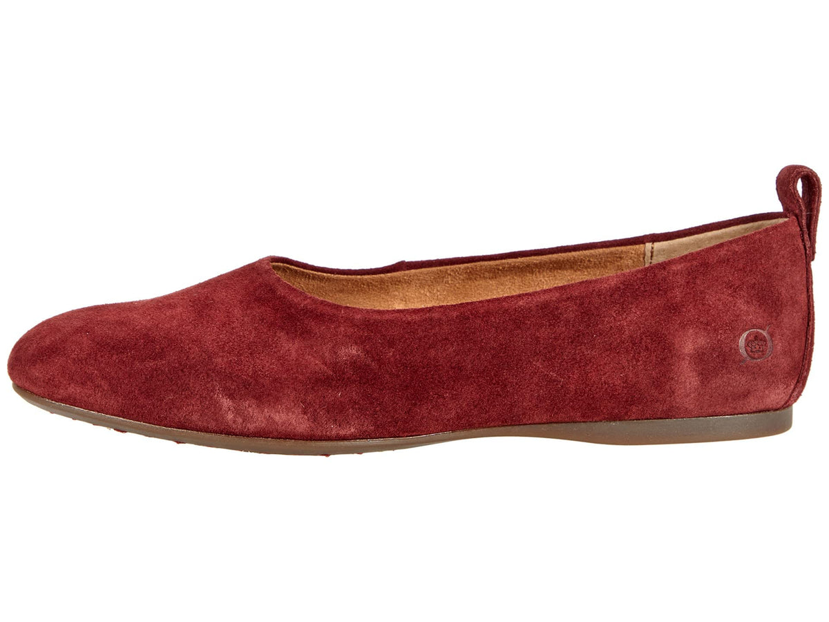 BORN Beca Dark Red Suede 11 M (B)