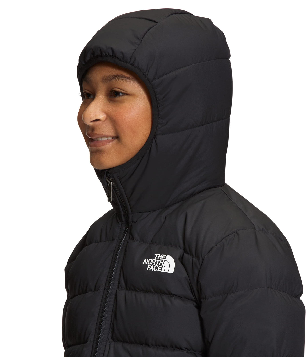 THE NORTH FACE Reversible North Down Hooded Girls Jacket TNF Black Medium