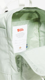 Fjallraven Women's Kanken Mini Backpack, Mint Green/Cool White, One Size
