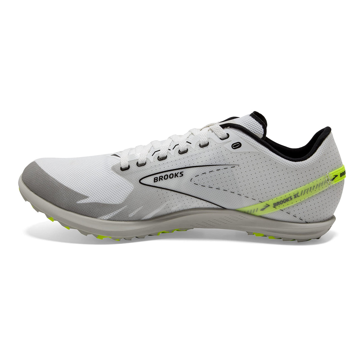 Brooks Draft XC Spikeless Supportive Cross-Country Running Shoe - White/Black/Nightlife - 11.5 Medium