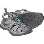 KEEN Whisper Sandal - Women's, Medium Grey/Peacock Green, 6.5