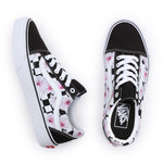 Vans Men's Old Skool Sneaker, (Hibiscus Check) Black, Size 6, 7.5 Women/6 Men