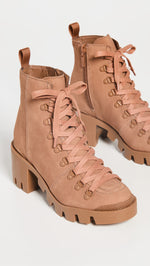 SCHUTZ Women's Xayenne Boots, Hazel, Tan, 6.5 Medium US