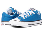 Converse Boy's Chuck Taylor® All Star® Street Pirate Print Slip (Little Kid/Big Kid) Dark Marina Blue/White/Black 5 Big Kid M