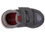 Saucony Boy's Original Jazz Hook & Loop (Toddler/Little Kid) Grey/Dark Red 11.5 Toddler M