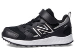 New Balance® Kids Fresh Foam 650v1 Bungee Lace with Top Strap Shoes for Kids – Comfortable Padding Black/Metallic Silver 1.5 Little Kid XW