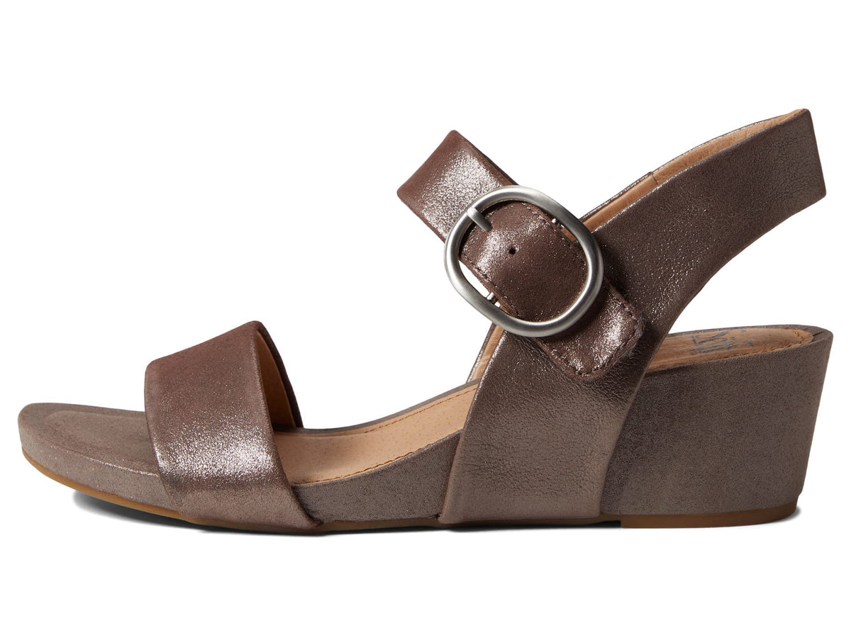 Sofft Women's Vaya Wedge Sandal 8.5 Taupe Metallic