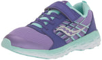 Saucony Wind Alternative Closure 2.0 Running Shoe, Purple/Turq, 4.5 Wide US Unisex Big_Kid