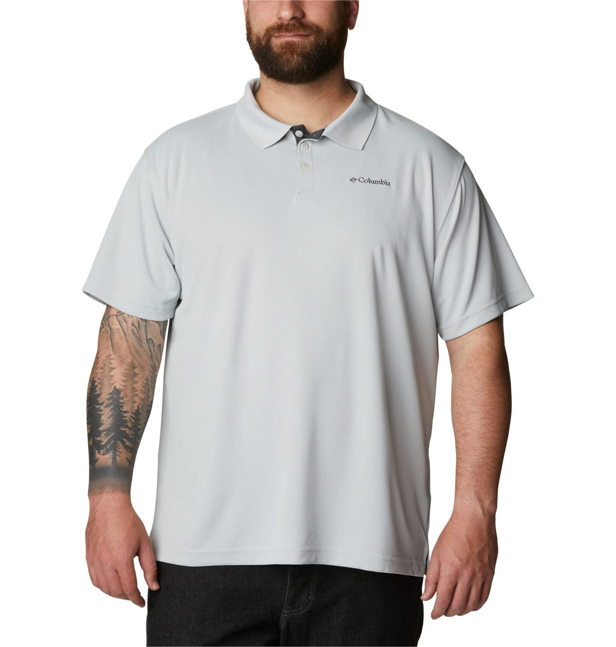 Columbia Mens Utilizer Polo 2X Tall Cool Grey