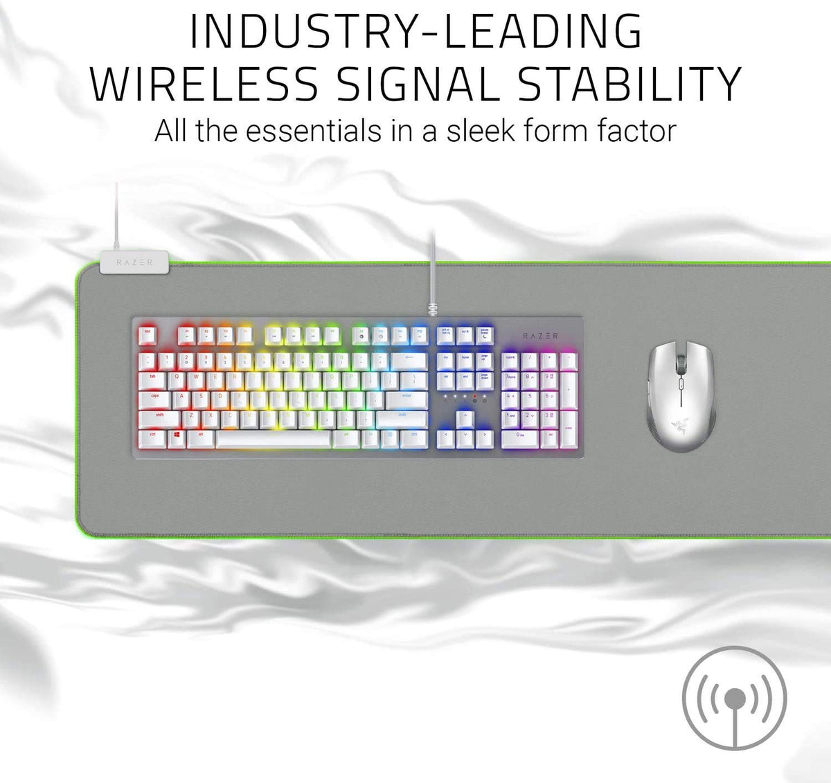 Razer Atheris Ambidextrous Wireless Optical Gaming Mouse 7200DPI Mercury