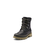 Sorel Women's Lennox Street Rain Boot — Black, Sage — Waterproof Leather Boots — Size 5.5