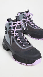 adidas by Stella McCartney Women's ASMC x Terrex Hiking Boots, UtilityBlack/PurpleGlow/Grey, 7.5 Medium US