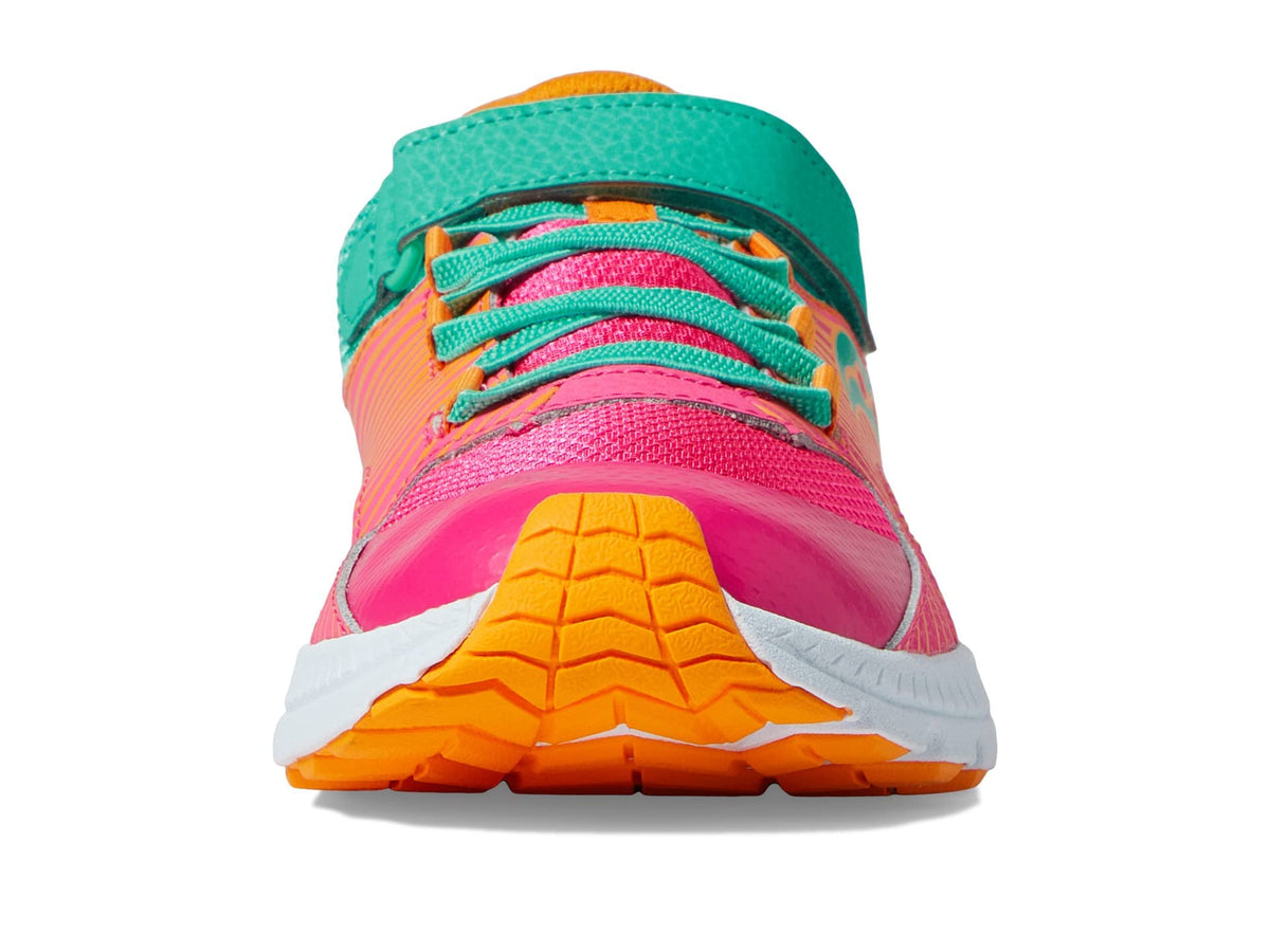 Saucony Kids Velocer Unisex Alternative Closure Running ShoesPink/Turquoise 1 Little Kid W