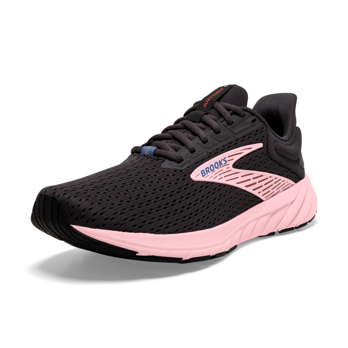 Brooks Women’s Anthem 6 Neutral Running Shoe - Blackened Pearl/Pink/Rose - 10 Medium