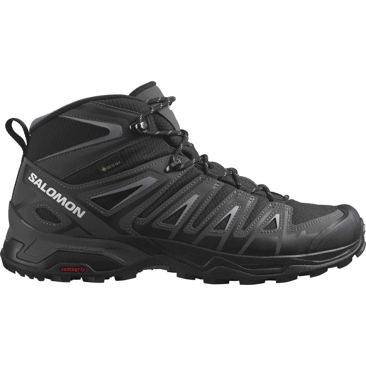 Salomon X ULTRA PIONEER MID GTX Men's Boots, Multicoloured Peat Quiet Shade Biking Red, 29.5 cm