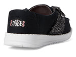 HEYDUDE Girls Wendy Bow Essentials (Toddler) Black 6 Medium