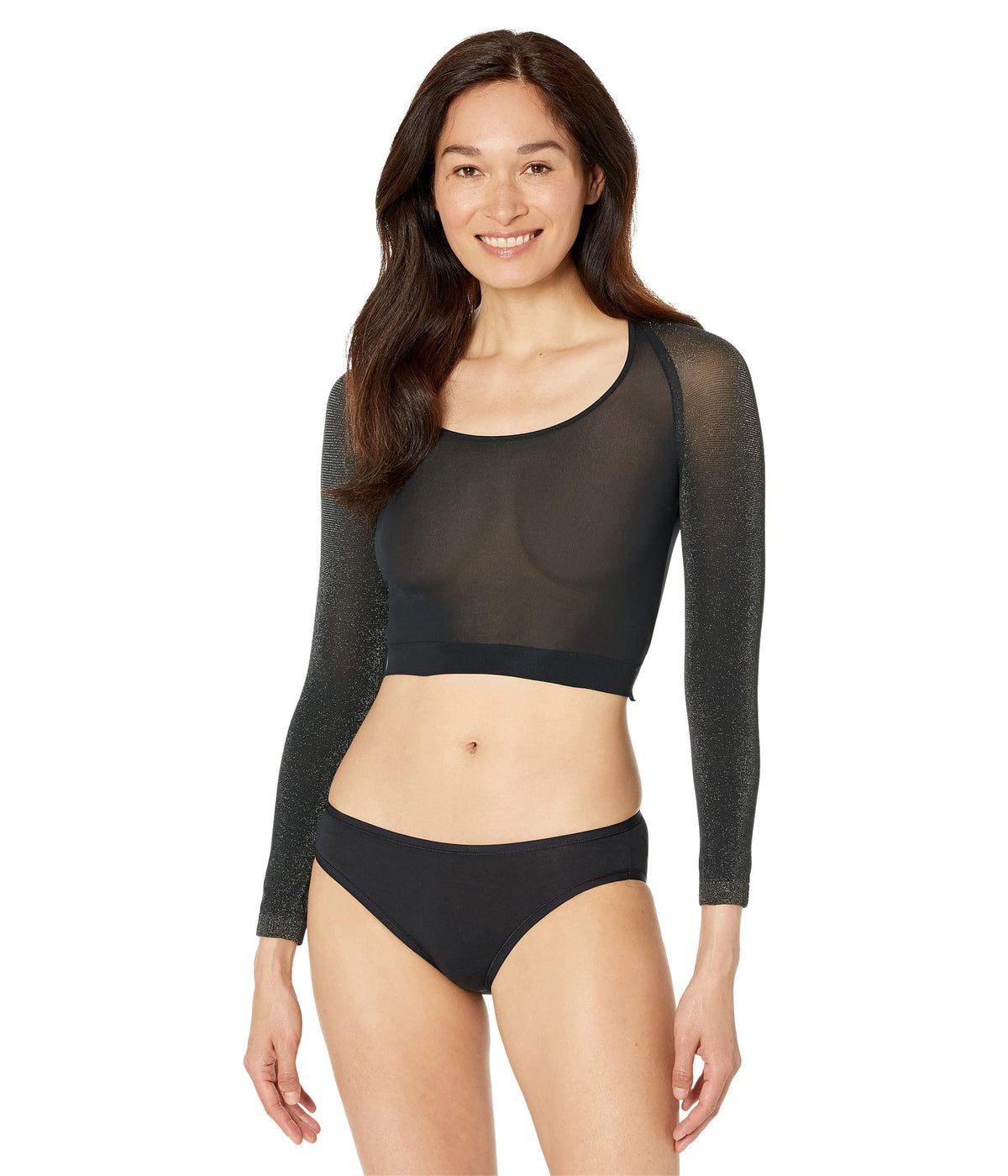 SPANX Long Sleeve Arm Tights™ Layering Shirt for Women – Blended Nylon – 360-Degree Coverage, Opaque Gold LG-XL One Size