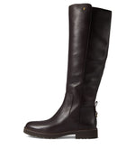 Cole Haan Waterproof Greenwich Tall Boot Dark Coffee Leather/Antique 8.5 B (M)