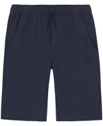 Nautica Boys' Big School Uniform Jogger Shorts, Elastic Waistband with Drawstring Closure, Wrinkle & Fade Resistant Fabric, Lowell Navy, 8