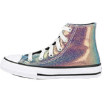 Converse Chuck Taylor All Star Hi Iridescent Glitter White/Black Synthetic 4½ US Junior